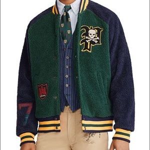 Polo Ralph Lauren Fleece Letterman Jacket